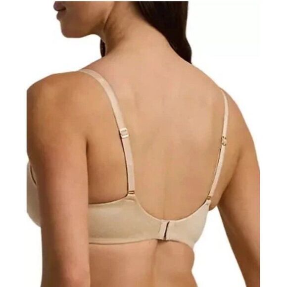 Lauren Ralph Lauren 40 D Full Coverage T shirt Bra Light Beige NWT 40D Wire Free - Picture 2 of 4